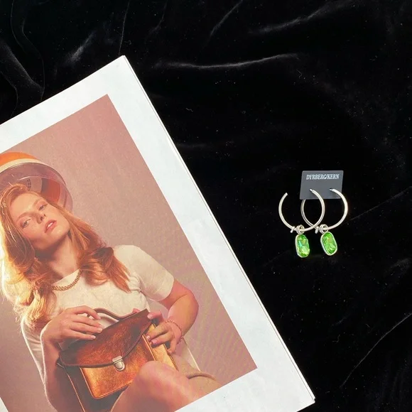 Dyrberg Kern Swarovski Crystal Hoop Earrings -Black Friday Sale-only1 - Picture 4 of 5